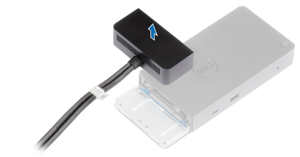 4 Lyft och ta bort USB typ-c-kabelmodulen från dess
