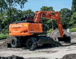 En kraftfull konstruktion och med smidig och lätthanterlig hydraulik gör ZX190W-6 lämplig