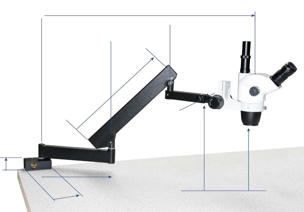 Alloy metal cast, hardened coating STAGE 180 x 155mm X-Y mechanical stage with 76 x 55mm translation stage and transparent glass plate for NexiusZoom, fixed on stage of microscope.