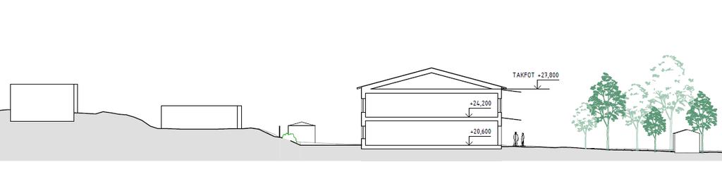 Sida 37 (67) Tvärsektion genom fastigheten (Cedervall Arkitekter).