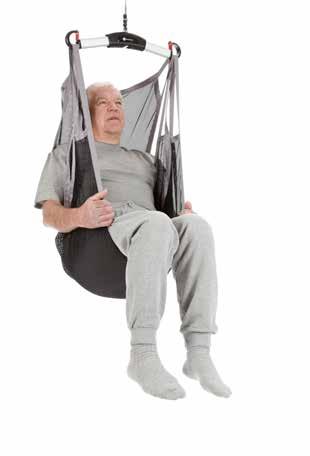 Sittande lyft - odelade benstöd / hög rygg FlexibleSling, undivided Skonsam och flexibel med maximalt stöd.