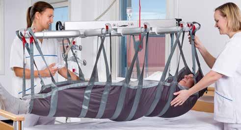 Horisontella lyft FlexibleSling, undivided, med hygienöppning StretcherSling Skonsam och flexibel med maximalt stöd.