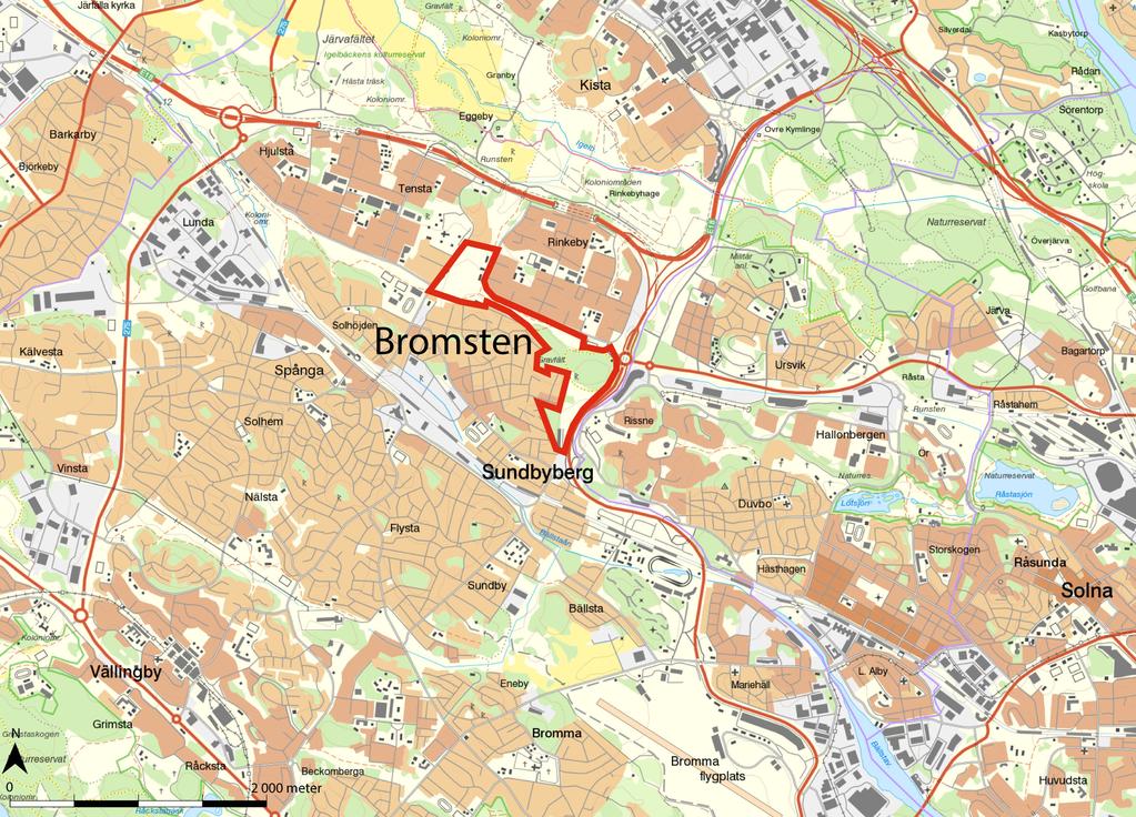 Inledning Bakgrund och syfte Ekologigruppen har på uppdrag av Exploateringskontoret Stockholm stad, inventerat förekomsten av fladdermöss vid markerna inom Spångadalen och Bromstensgluggen (figur