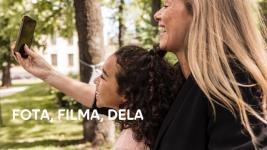 2018-01-08 8 (13) Bild 6: Fota, filma och dela Diskutera med barnen: Delar ni bilder? Nu ska vi göra en interaktiv övning om att dela bilder och filmer på nätet.