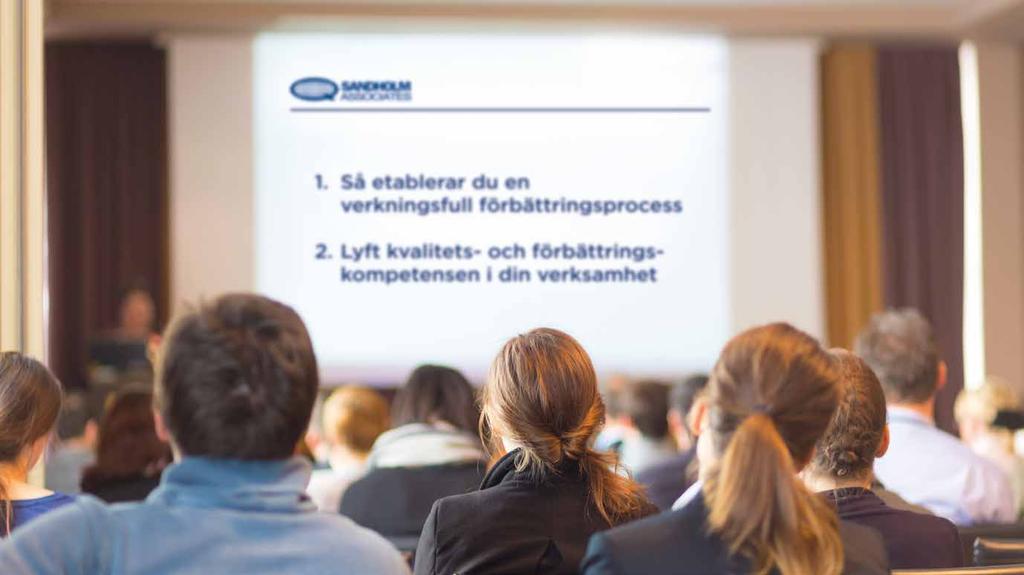 Returadress: Sandholm Associates AB, Tegnérgatan 40, 113 59 STOCKHOLM Avs: Bring Citymail Sweden AB, Box 901 08, 120 21 STOCKHOLM Välkommen till kostnadsfria seminarier på nio orter STOCKHOLM 23