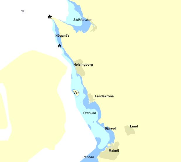 3.2 Återkomstvärden från observationer 3.2.1 Observationer Det saknas mätningar av god kvalitet från Landskrona.