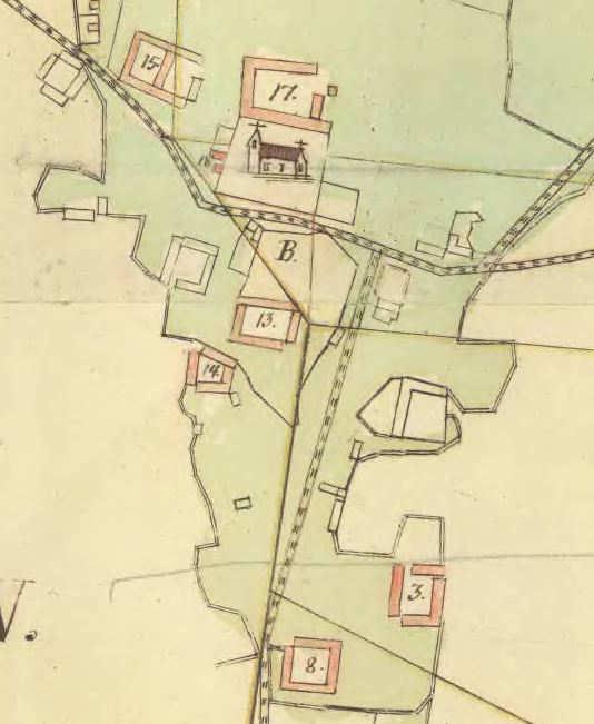 Nils Assersson 1761-1836 ovan med sin fru Bengta Arvidsdotter 1758 1826 bodde på nummer 10 år 1787 till 1805 enligt kyrkböckerna. 1814 1836 bodde de på nummer 13 i Härslövs by. Se kartan ovan.
