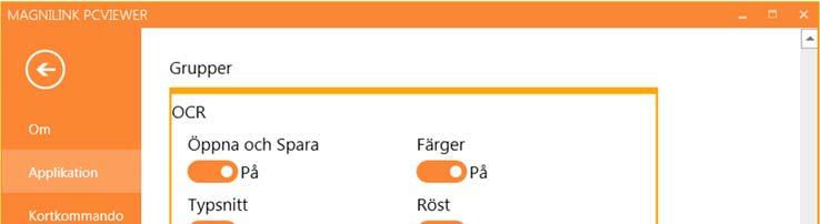 Finska Franska Holländska Norska Svenska Bilddelningslägen Det går att välja vilka lägen man