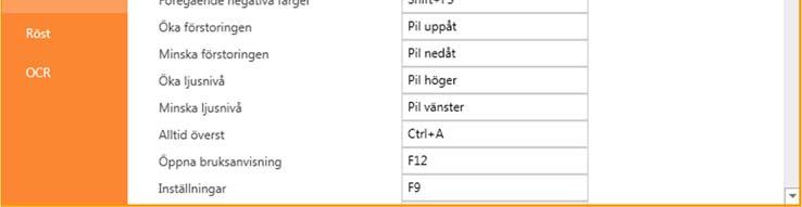 in den nya tangentbordskombinationen.