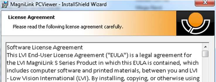 Läs texten i License Agreement,