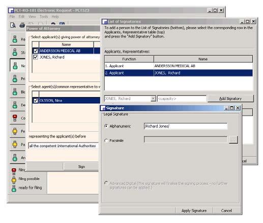 Om du redan har en färdig separat fullmakt i pappersformat kan du skanna den och bifoga den under fliken Contents/Accompanying Items, alternativt lämna in den till PRV i originalformat.