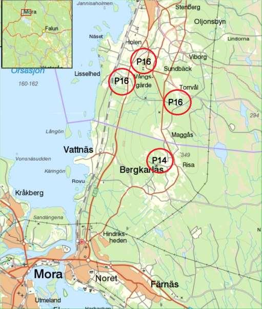14. Risa-Bergkarlås Grandominerad barrskog med flera intressanta fynd. Oskyddat.