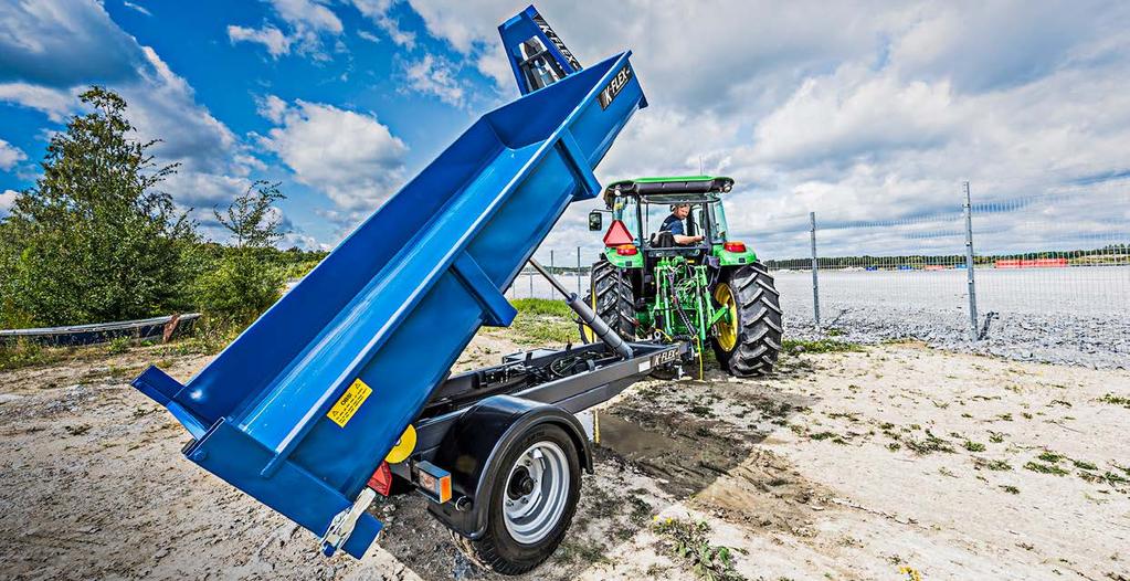 K-FLEX FV3000 CHASSI Hydraulisk lastväxlarvagn med fjärrstyrning.