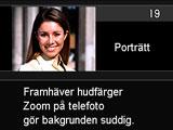 3. Tryck på [SET] för att ändra kamerans inställningar i enlighet med valt scenexempel. Inspelningsläget kopplas åter in.