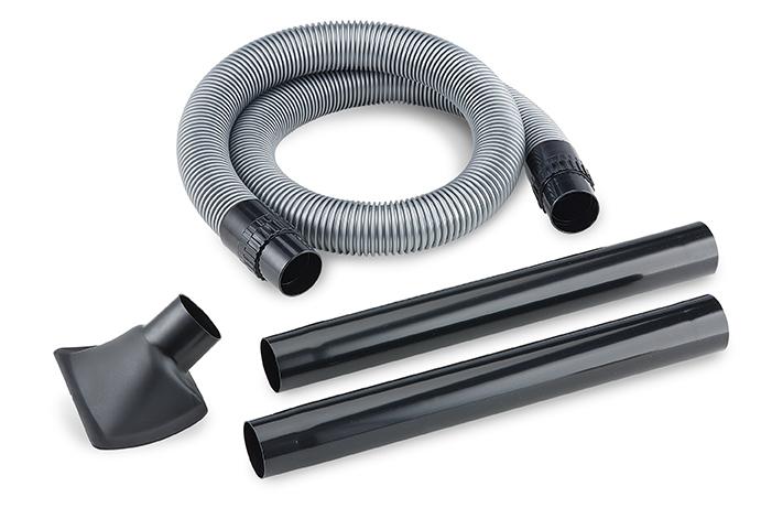 INOX (445.207), clip golvmunstycke (445.509), rundborste (385.646), polstermunstycke (385.549) och munstycke ( 385.530). Art nr 477.63 Städset Består av sugslang inv.
