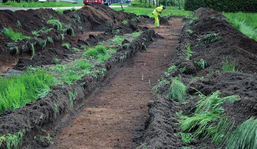 na har hittats i den nedre delen av matjorden som blivit orörd under det nutida plogdjupet. Fyra gravar dateras till förromersk järnålder, dels typologiskt och dels med 14 C analys.
