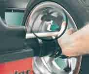 230V (yttre fastsättning) Lufttryck: Största hjulbredd: 15 Största hjuldiameter: