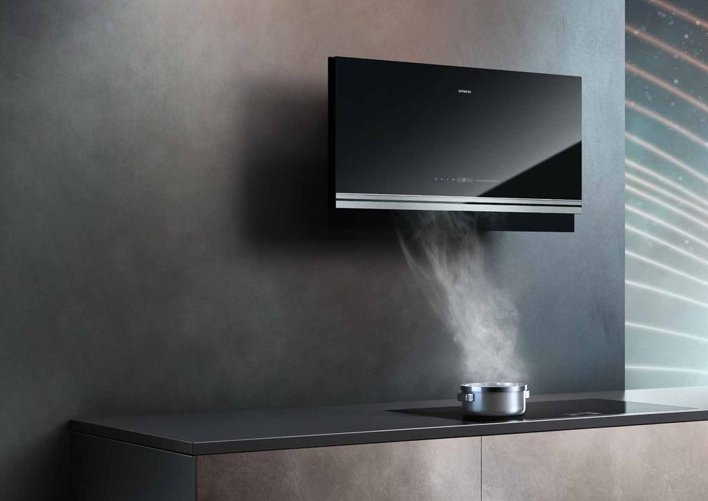 Funktioner Framtidens köksfläkt är här. Upptäck de innovativa funktioner som gör Siemens köksfläktar till teknologiska höjdpunkter. Hög kvalitet till höga krav. Made in Germany.