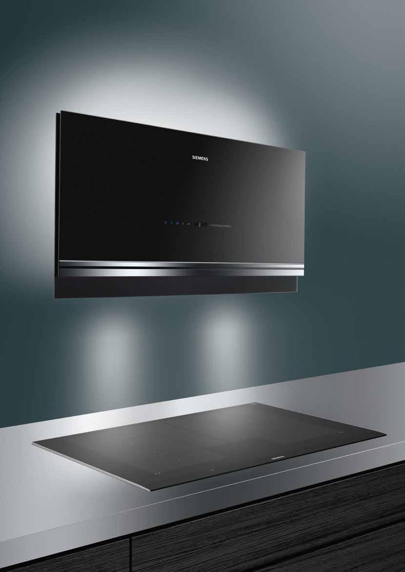 Vägghängd köksfläkt Alltid annorlunda. Många former och många möjlighter Siemens väggmonterade köksfläktar.