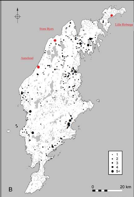 De två skeppen var runt 4 meter långa och 2 meter breda och befann sig bredvid varandra och var typ 4 (se Fig. 2).