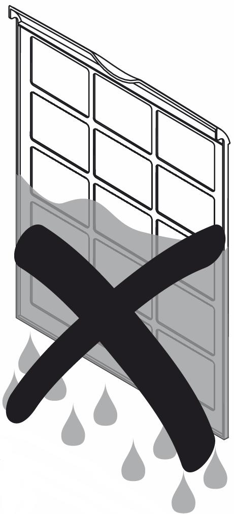4. Sätt i det nya HEPA-filtret i apparaten. 2. Rengör filtret med en mjuk, luddfri, lätt fuktad trasa.