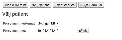 Ny patient En kontroll mot befolkningsregistret görs och aktuella personuppgifter hämtas. Figur 7.