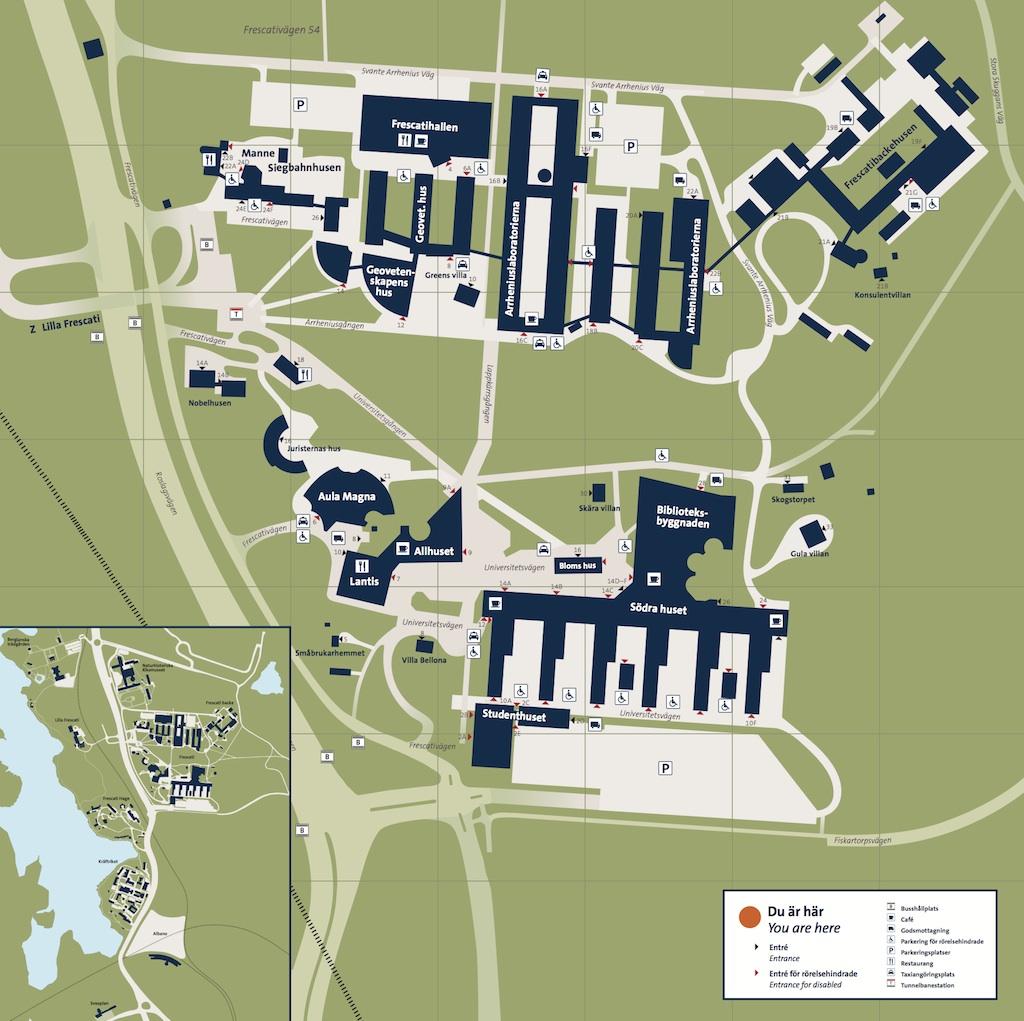 Information om Historiska institutionen Historiska institutionen finns i hus D, plan 8 9 i Södra husen, (de stora blå höghusen A- F), Frescati.