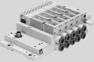 Datenblatt MPA-L-Ventilinseln -M- Durchfluss VMPA1: VMPA14: VMPA2: -K- Breite der Ventile VMPA1: VMPA14: VMPA2: -P- Spannung 24 V DC bis 360 l/min bis 670 l/min bis 700 l/min 10 mm 14 mm 20 mm I-Port