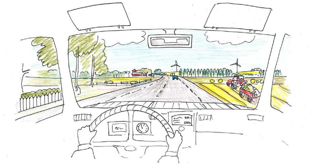2.4. Trafikantperspektivet Den södra delen av vägsträckan, fram till Klippans affär, följer i stort en historisk vägsträckning. Här ligger gårdarna i direkt anslutning till och vänder sig mot vägen.