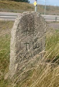 Milsten till vänster flyttas men är svår att synliggöra. Milstenen vid Klippan (mitten) kommer att kunna synliggöras.