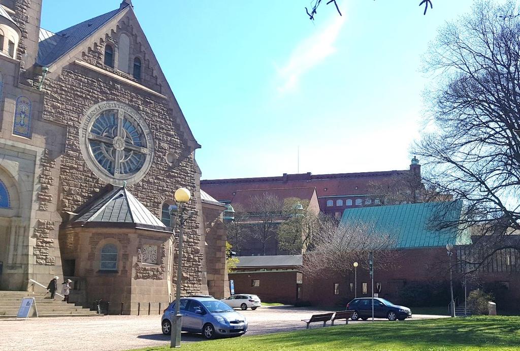 3 Höstens möteslokal I höst träffas vi i Vasakyrkans församlingshem Kyrkan ligger på en hörntomt vid Engelbrektsgatan och Molinsgatan.