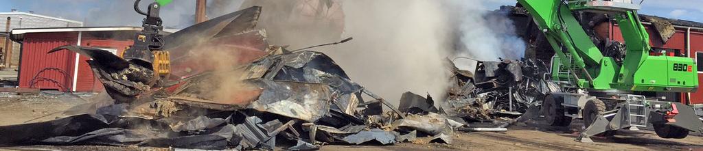 Enligt insatsrapporten visade det sig att detta rivningsarbete förhindrade ytterligare brandspridning men att branden redan hade fått fäste i kontorsdel och taknocken hela vägen mot