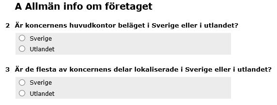 presenteras det Svenska