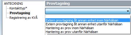 Beskrivning journaldokumentation för Närhälsan, lathund med bilder 1.