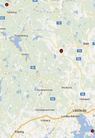 efter 1975 Fem tidigare fynd