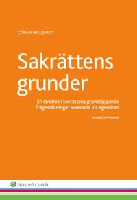 Sakrättens grunder : en lärobok i sakrättens grundläggande frågeställningar avseende lös egendom PDF ladda ner LADDA NER LÄSA Beskrivning Författare: Göran Millqvist.