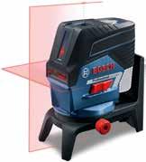 Li-jon-batteri och vanliga alkaliska batterier Levereras utan batteri/laddare Art nr 0 601 066 G08 CIRKELLASER GLL 3-80 C SOLO L-BOXX Bara att ansluta, projicerar 3 x 360 laserlinjer med mycket bra