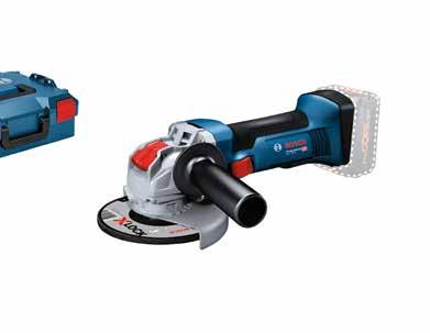 3 495:-* 4 368,75** X-BRAKE DROP USER INTERFACE 4500/ 6000/ 9000 min 1 /rpm 1000 W VINKELSLIP GWX 18V-10PSC SOLO L-BOXX X-LOCK, mjukstart, intelligent bromssystem, omstartsskydd, Kick-Back-kontroll,