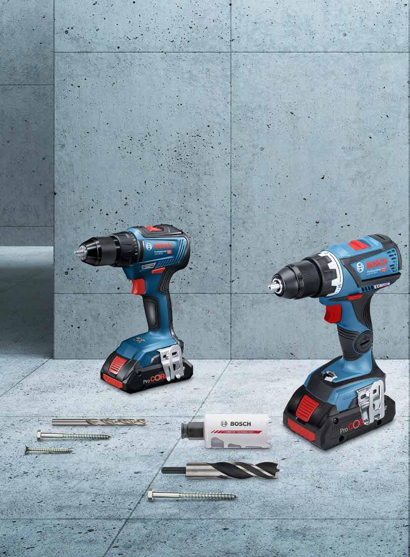STARKA OCH SMARTA GSR 18 V-55 KOMPAKT OCH ROBUST 15 13mm COOLPACK GSR 18 V-60 C KONTROLLERAD KRAFT 15 13mm KICKBACK PRISION CLUTCH COOLPACK