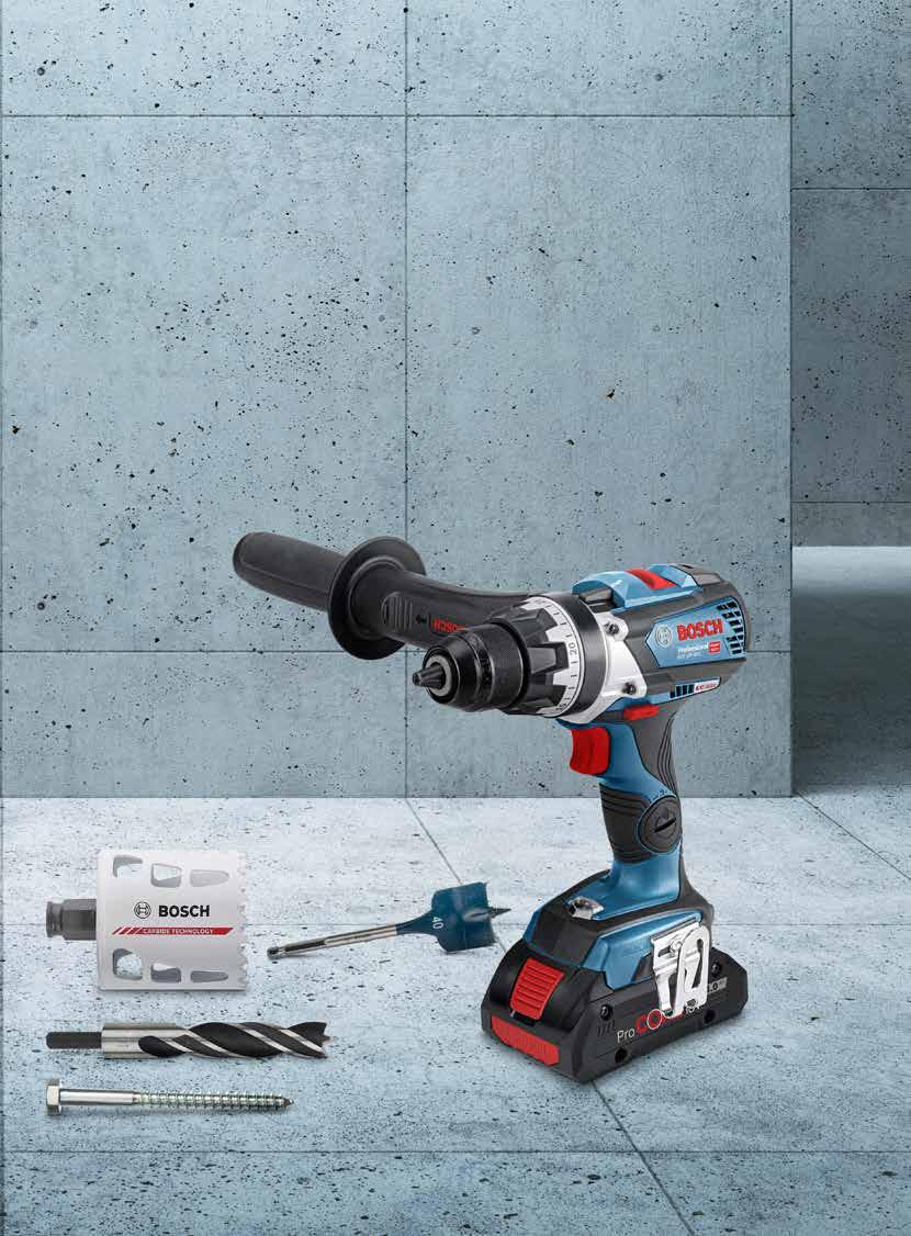 Bosch skruvdragare med borstfri motor GSR 18 V-85 C Full kontroll med maximal kraft 15 13mm KICKBACK PRISION CLUTCH