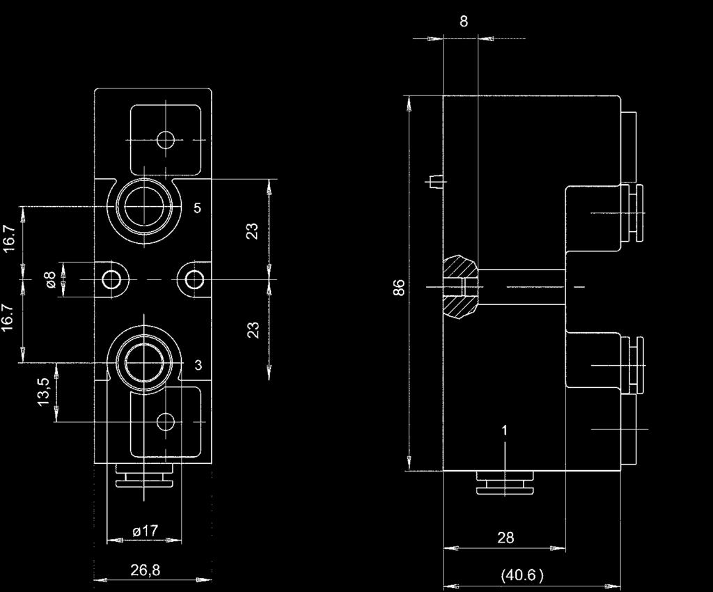 22-2, Serie CD01-PI Dimensioner D898_147 Blindplatta Standard: -1 Storlek: 26 mm kan rampmonteras, enkel Omvänd