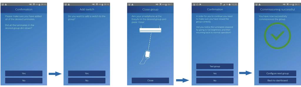 Gruppering Grupperingen sker från Smartphone med IR-dongel (art.nr 9 688 22) Kommunikation mellan Smartphone eller surfplatta och sensornoden sker via IR-signal.