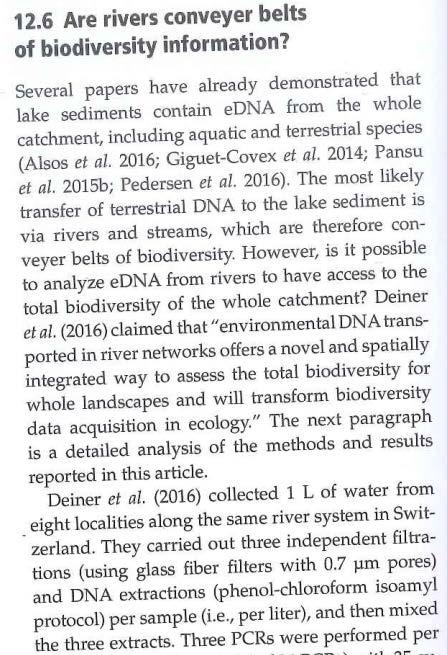 et al (2018) Comment: The Importance of Sound Methodology in Environmental DNA Sampling.