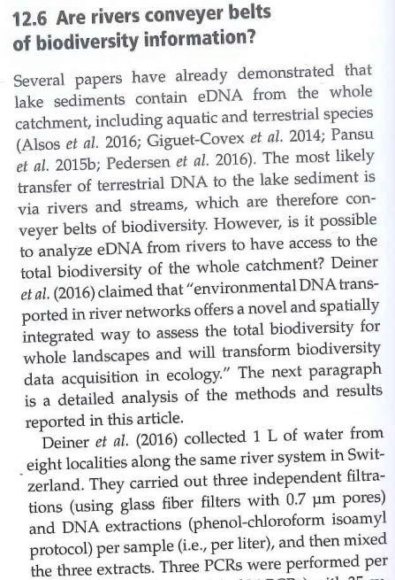 et al (2018) Comment: The Importance of Sound Methodology in Environmental DNA Sampling.