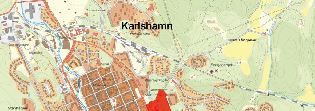 Lassarettet 7 och Lasarettet 8, Karlshamn Detaljplan för Lasarettet 7 och Lasarettet 8, Karlshamns kommun, Blekinge län Planområdets läge och avgränsning Planområdet ligger i närheten av
