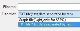Samla in realtidsdata i diagram (kurvform) Slå först På ljudnivåmätaren och ansluta sedan till dator/pc med medföljande USB-kabel. Starta SE-323 programmet på datorn.