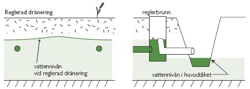 Nya grepp -Reglerad dränering På flacka markområden kan stora arealer regleras från en