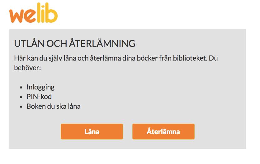 Lånekiosk Med lånekiosken kan elever själva både låna och lämna tillbaka böcker i biblioteket.