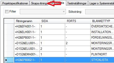 Skapa nya stycklistor: =H2&EPB002 Sid 1, fortsättning sid 2 =H2&EPB002 Sid 2, fortsättning sid 3 =H2&EPB002 Sid 3, fortsättning sid 4 =H2&EPB002 Sid 4, fortsättning sid 5 =H2&EPB002 Sid 5,