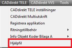 benämnas enl. nedan = är aspekten H1 är Brandlarmsystem Detektor ligger under Kod B. 00-000 sektion - löpnummer Detta ger benämningen. =H1B00-000 Öppning av hjälpfilen och dess specifika avsnitt.